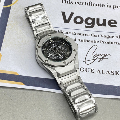 Hublot Cut Skeleton Black Dial – Wristal Watch