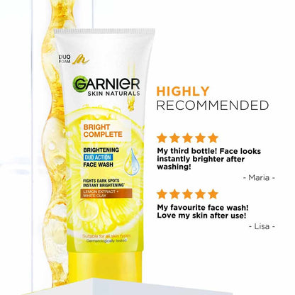 Garnier Bright Complete Face Wash
