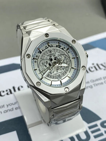 Hublot Cut Skeleton Black Dial – Wristal Watch