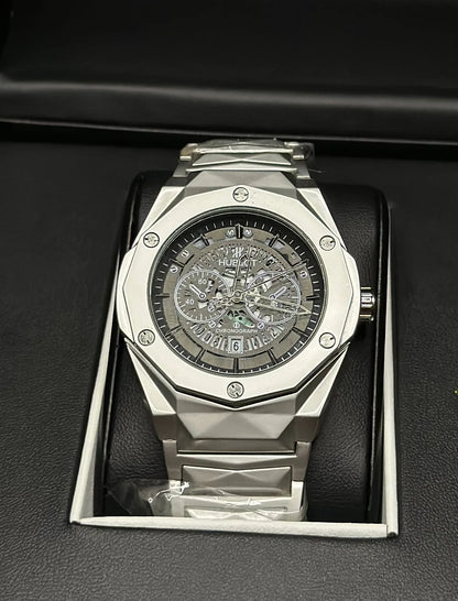 Hublot Cut Skeleton Black Dial – Wristal Watch