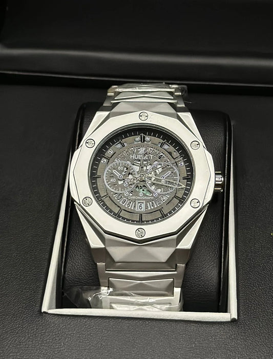 Hublot Cut Skeleton Black Dial – Wristal Watch